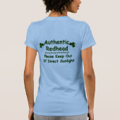 Authentic Redhead T-shirt (Achterkant)