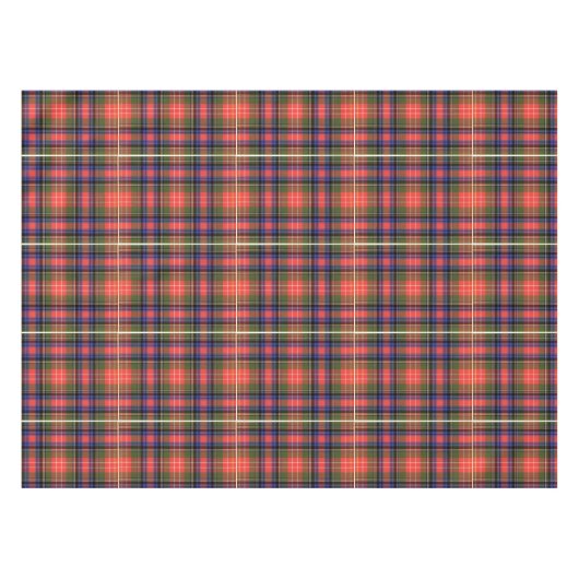 Authentic Scottish Clan Pset Tartan Tafelkleed (Voorkant (Horizontaal))