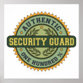 Authentic Security Guard Poster (Voorkant)