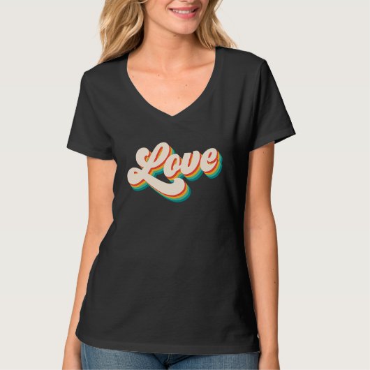 Authentic Soul Retro Love T-shirt (Voorkant)