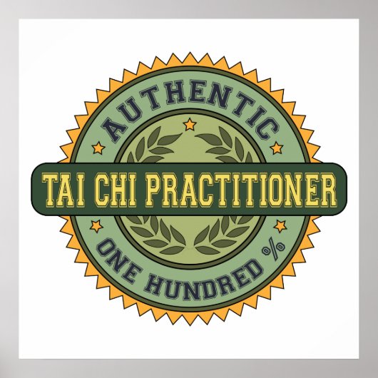 Authentic Tai Chi Practitioner Poster (Voorkant)