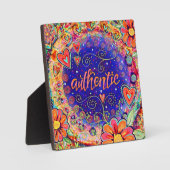 "Authentic" UN MOT Plaque d'Inspirivity (Recto)