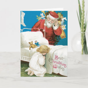 Authentic Vintage Christmas Cards - Santa Feestdagen Kaart