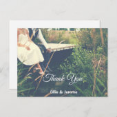 Authentic Wedding Bedankt Briefkaart (Voorkant / Achterkant)