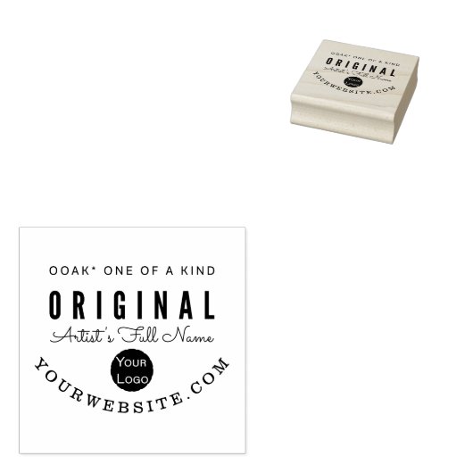 Authenticiteitsstempel voor Oorspronkelijke art Ga Rubberstempel (Gestempeld)