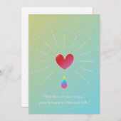 Authenticity Attracts, Inspirational Greeting Card Feestdagenkaart (Voorkant / Achterkant)