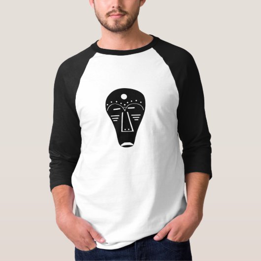 Authentiek Aboriginal abstract masker T-shirt (Voorkant)