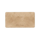 authentiek antiek etiket (Voorkant)