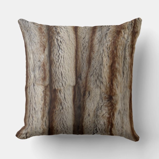 AUTHENTIEK CHINCHILLA FUR PILLOW KUSSEN (Voorkant)