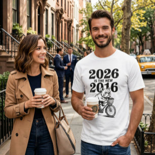 Authentiek NYC 2026 Is Het Nieuwe 2016 T-shirt