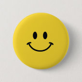 Authentiek Smiley gezicht Ronde Button 5,7 Cm (Voorkant)