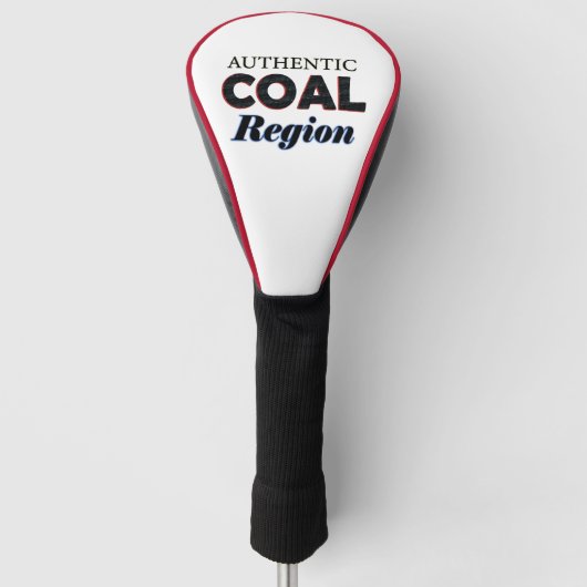Authentiek steenkoolgebied golfheadcover (Voorkant)