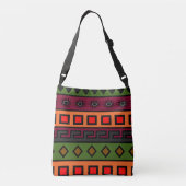 authentieke afrikaanse stam  crossbody tas (Achterkant)