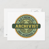 Authentieke Archivist Briefkaart (Voorkant / Achterkant)