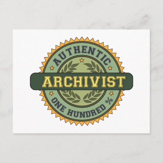Authentieke Archivist Briefkaart (Voorkant)