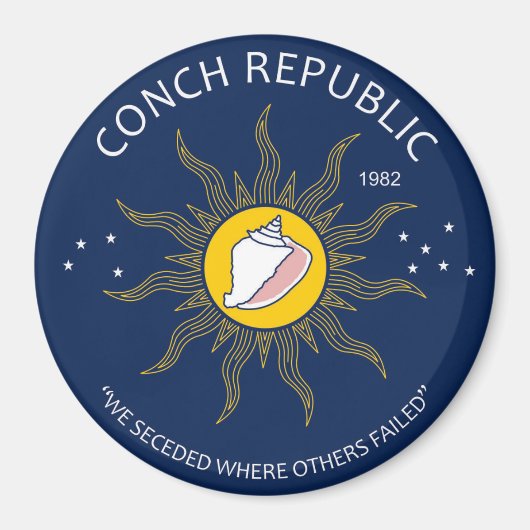 Authentieke Conch Republic VERMIJD NEP Magneet (Voorkant)