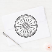 Authentieke Creaties Ronde Sticker (Envelop)