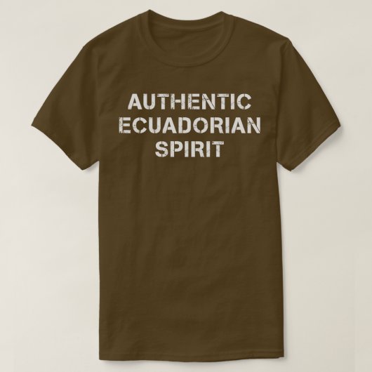 Authentieke Ecuadoraanse tekst T-shirt (Design voorkant)
