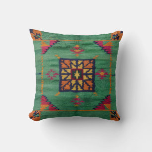 Authentieke Groene Kilim Kussens: Een vleugje Trad Kussen