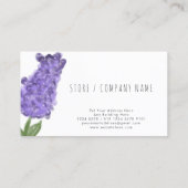 Authentieke Hand getrokken Water gekleurde bloemen Visitekaartje (Achterkant)