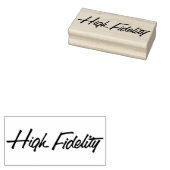 Authentieke High Fidelity Retro Rubber Art Stamp Rubberstempel (Gestempeld)