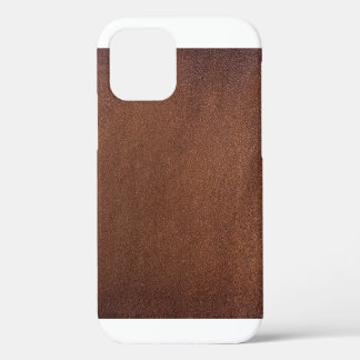 Authentieke lederen textuur, echte achtergrond. iPhone 12 hoesje