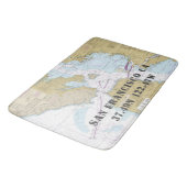 Authentieke nautische  kaart San Francisco CA Badmat (Gekanteld)