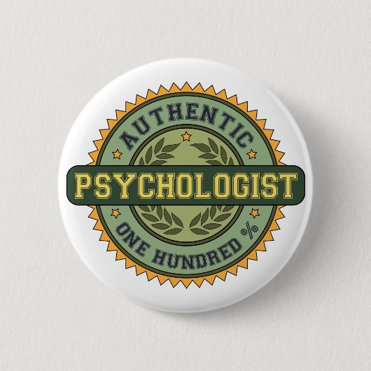 Authentieke psycholoog ronde button 5,7 cm (Voorkant)