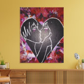 Authentieke Romance Canvas Afdruk (Insitu (Woonkamer))