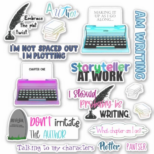 Authentieke stickers 8x8 (Voorkant)