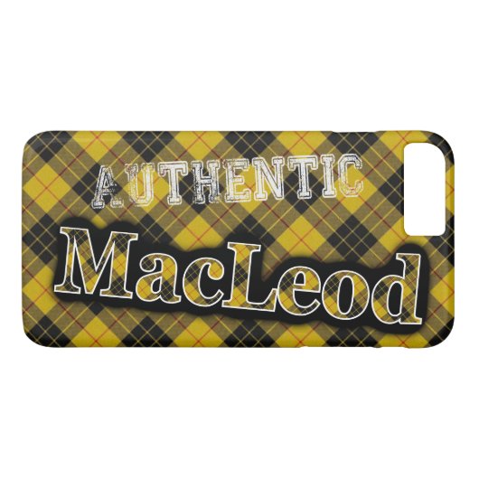 Authentique MacLeod Scottish Tartan Design Coque (Dos (Horizontal))