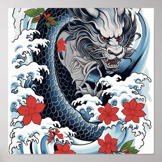 Authentique Poster Japonais Irezumi Tattoo - Stunn (Devant)