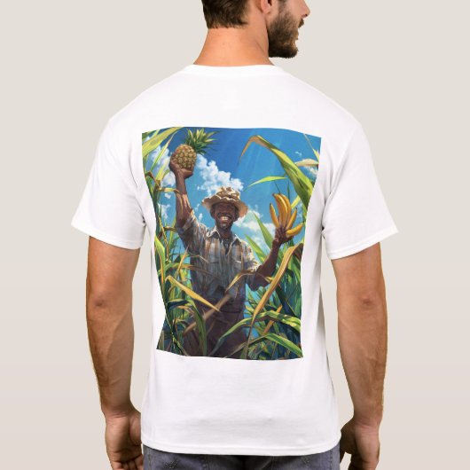 Authentique T-shirt paysan malgache (Dos)