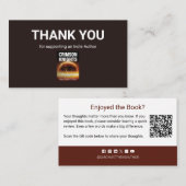 Author Book Review Request QR Code Thank you Visitekaartje (Voorkant / Achterkant)