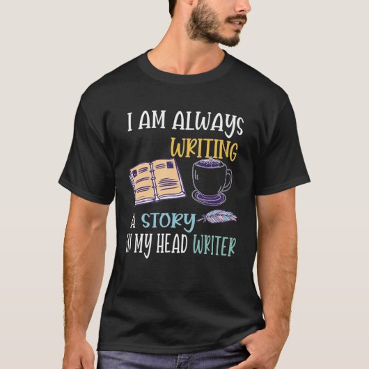 Author Journalist Teacher Writing Content Creator T-shirt (Voorkant)