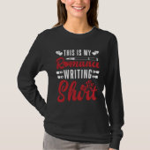 Author Lifestyle This is Romance Writing Writers N T-shirt (Voorkant)