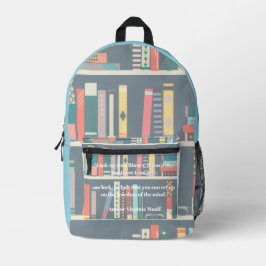 Author Quote Backpack by Sommer Hamilton Bedrukte Rugzak