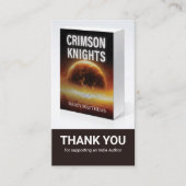 Author Review Request Card QR Code Book Launch Visitekaartje (Voorkant)