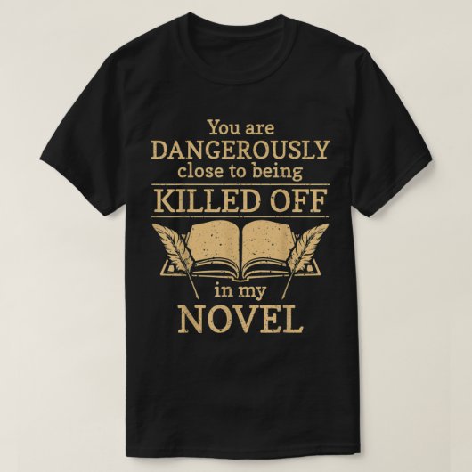 Author Writer Novelist T-Shirt (Design devant)