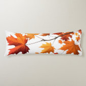Authumn leaves body pillow orange lichaamskussen (Voorkant)