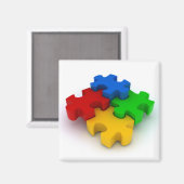 Autism 3D Puzzle Pièces frigo magnets (Recto/Verso)