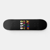 Autism Ability Snowmans Autism Awareness Skateboard (Horizontaal)