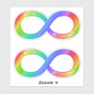 Autism Acceptatie Neurodiversity Vinyl Sticker Set