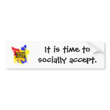 Autism Acceptation Bumpersticker