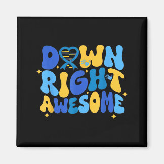 Autism adhd down syndrome awareness 321 down right magneet