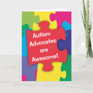 Autism Advocaten zijn Geweldige Bedankkaart
