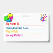 Autism Alert Name Badge (Dos)