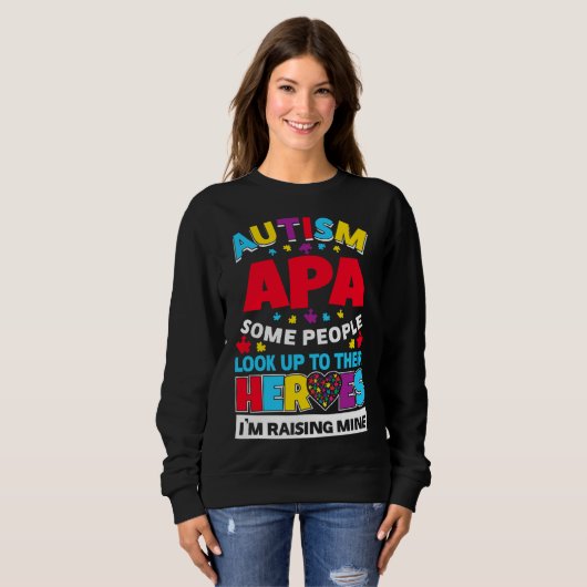 Autism Apa Mensen kijken op hun helden in de rijst Trui (Voorkant volledig)