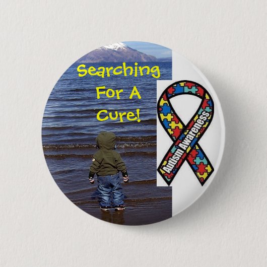 Autism Assistance Button... Help alsjeblieft! Ronde Button 5,7 Cm (Voorkant)