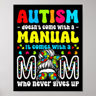 Autism Awareness 2025 heeft geen handleiding Poster